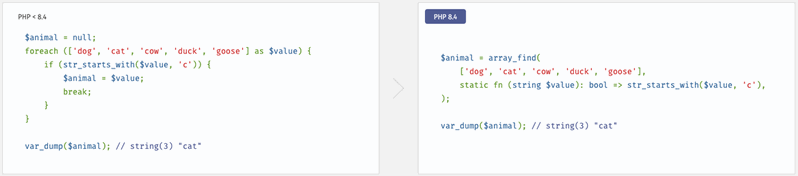 Nuevas funciones array_*() en PHP 8.4