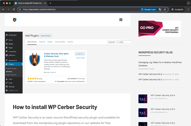  WP Cerber Security