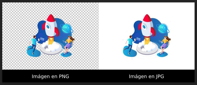 transparencia jpg vs png