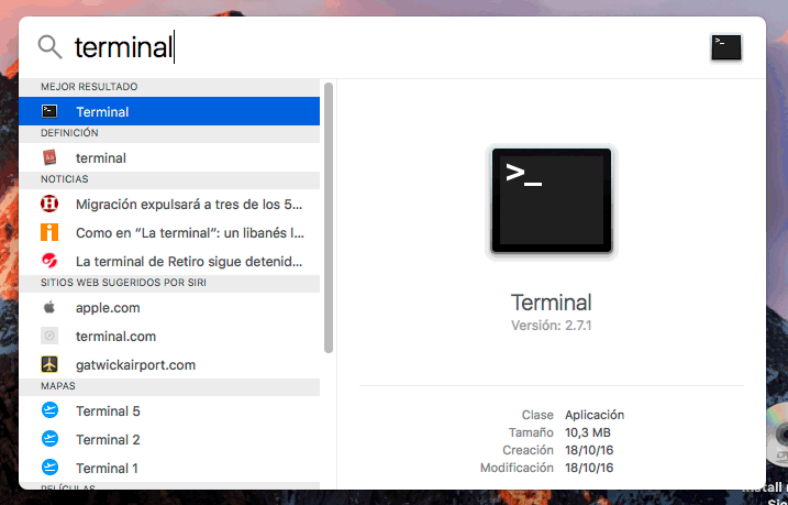 uso de nslookup en terminal