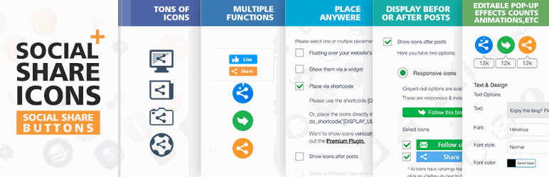 social share icons buttons-plugin redes sociales wordpress