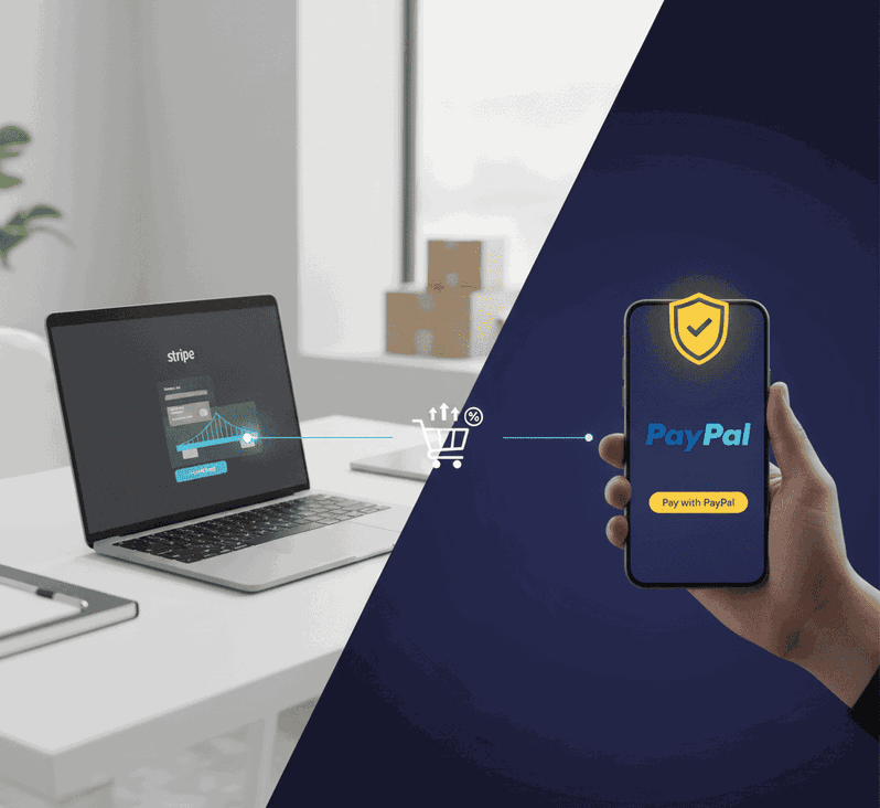 Comparación entre Stripe y PayPal como pasarelas de pago para ecommerce