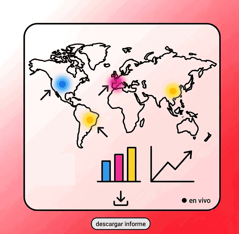 Mapa de tendencias de búsqueda de Google Trends por país
