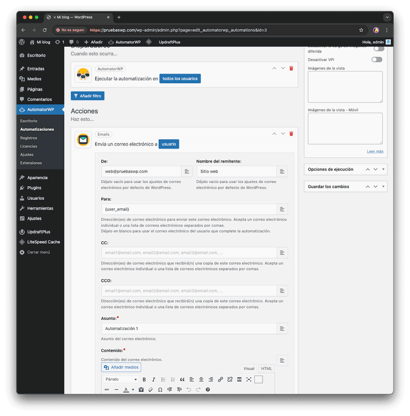 AutomatorWP para automatizaciones en WordPress