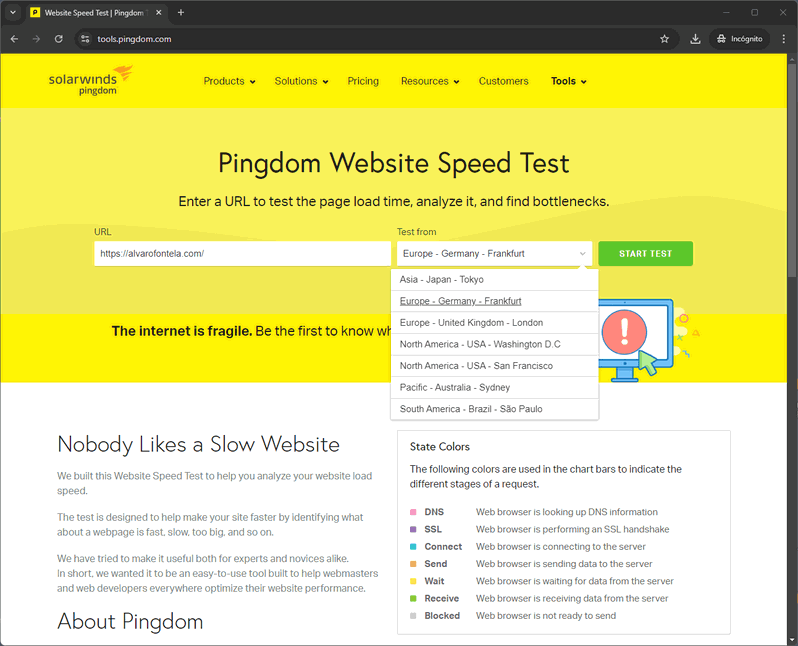 Pingdom tools