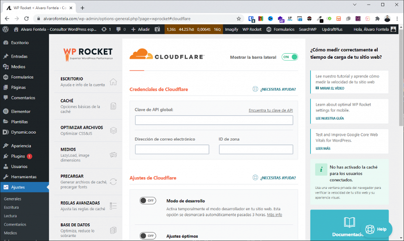 cloudflare wp rocket